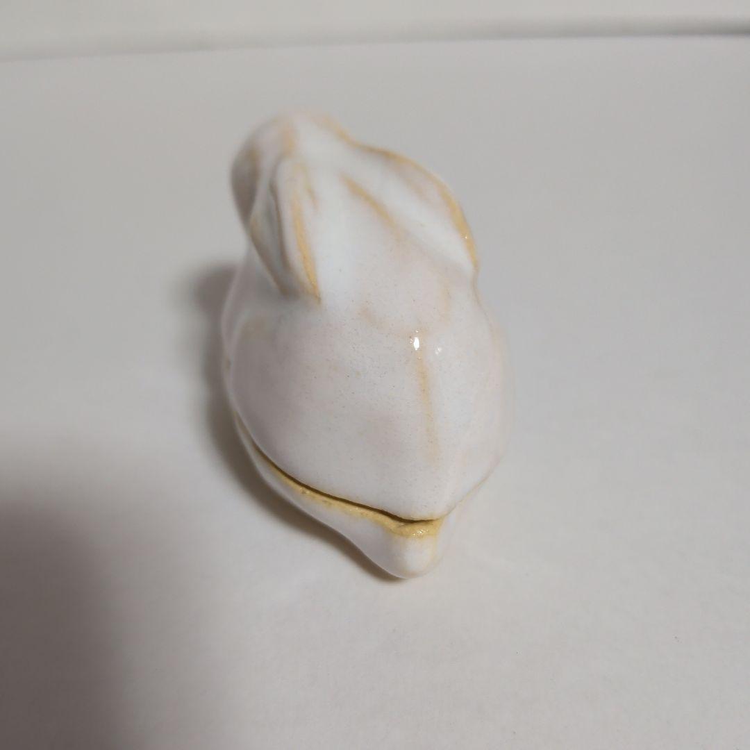 上質　うさぎ　香合　赤膚焼　箱付美品　茶道具