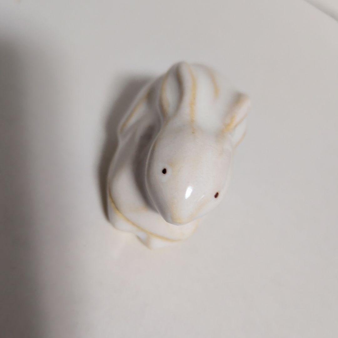 上質　うさぎ　香合　赤膚焼　箱付美品　茶道具
