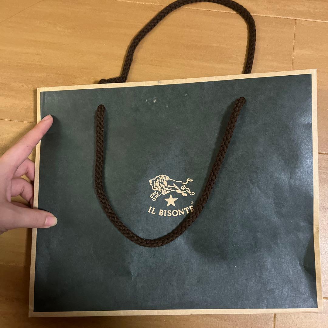 IL BISONTE ブラウン レザーペンケース