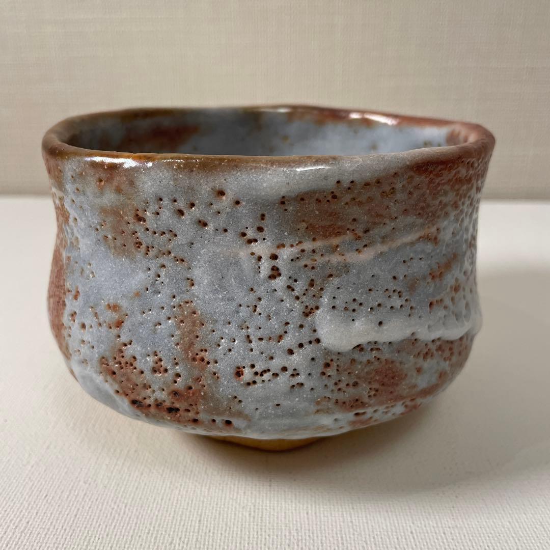 小堀卓厳書付　美濃茶碗　老松　水野澤三作　茶碗　茶道具
