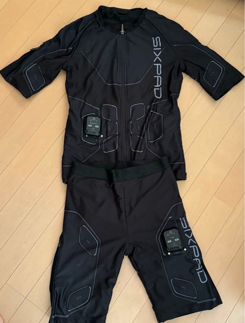 シックスパッドパワースーツトップ&ボトムセットLサイズトレーニングスーツ正規品