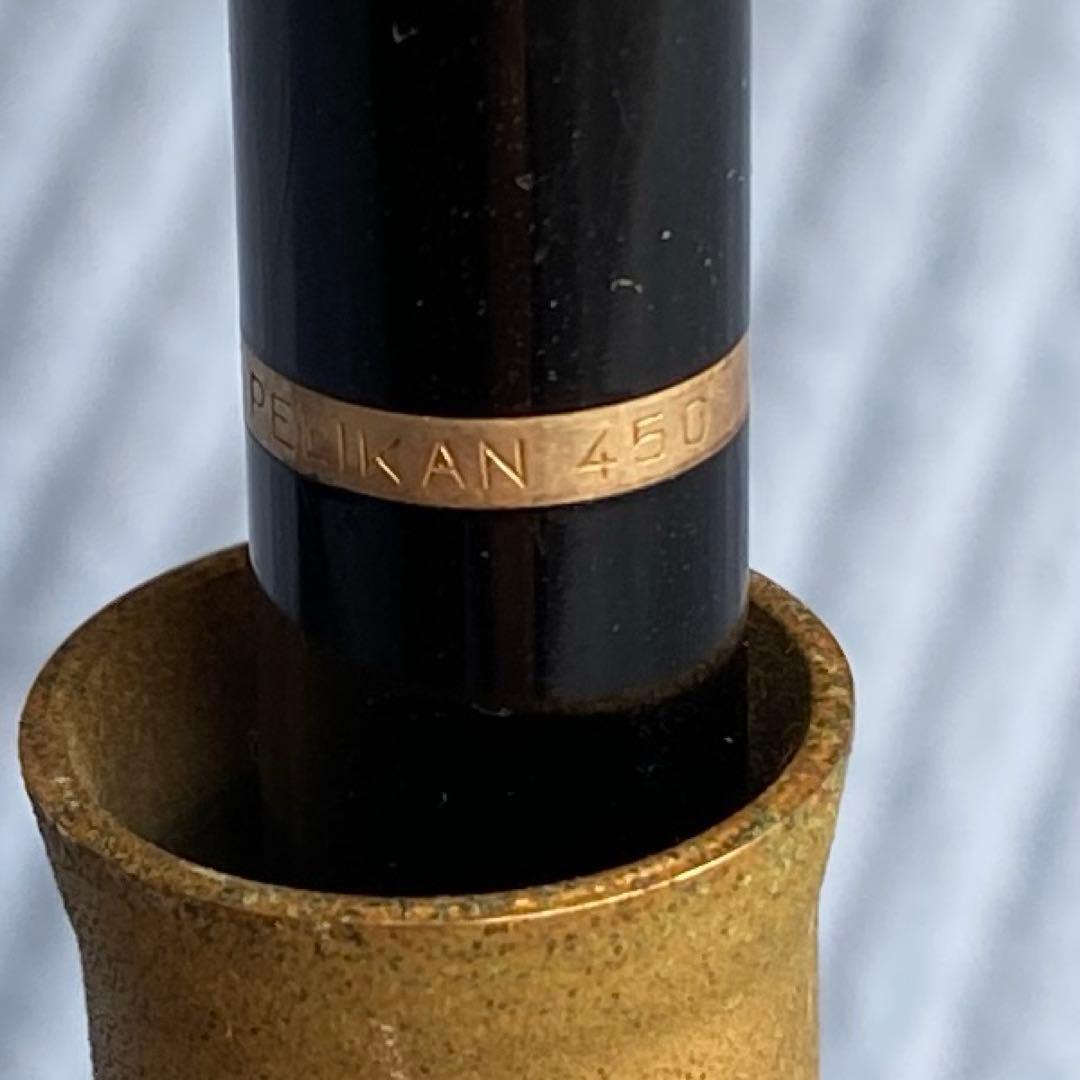 Pelikan 万年筆・メカニカルペンシル450・木製ケース＆ペン立て付き