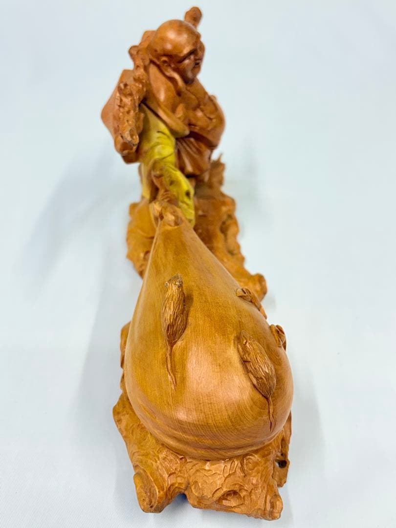 七福神 中国仏教美術 葉偉明 布袋像 木彫 唐物 仏像 紅木 黄楊木 花梨 古玩