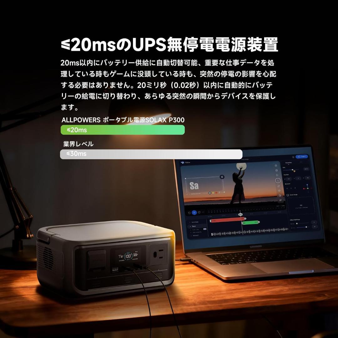 新品 ポータブル電源89.6Wh ソーラーパネル付 防災