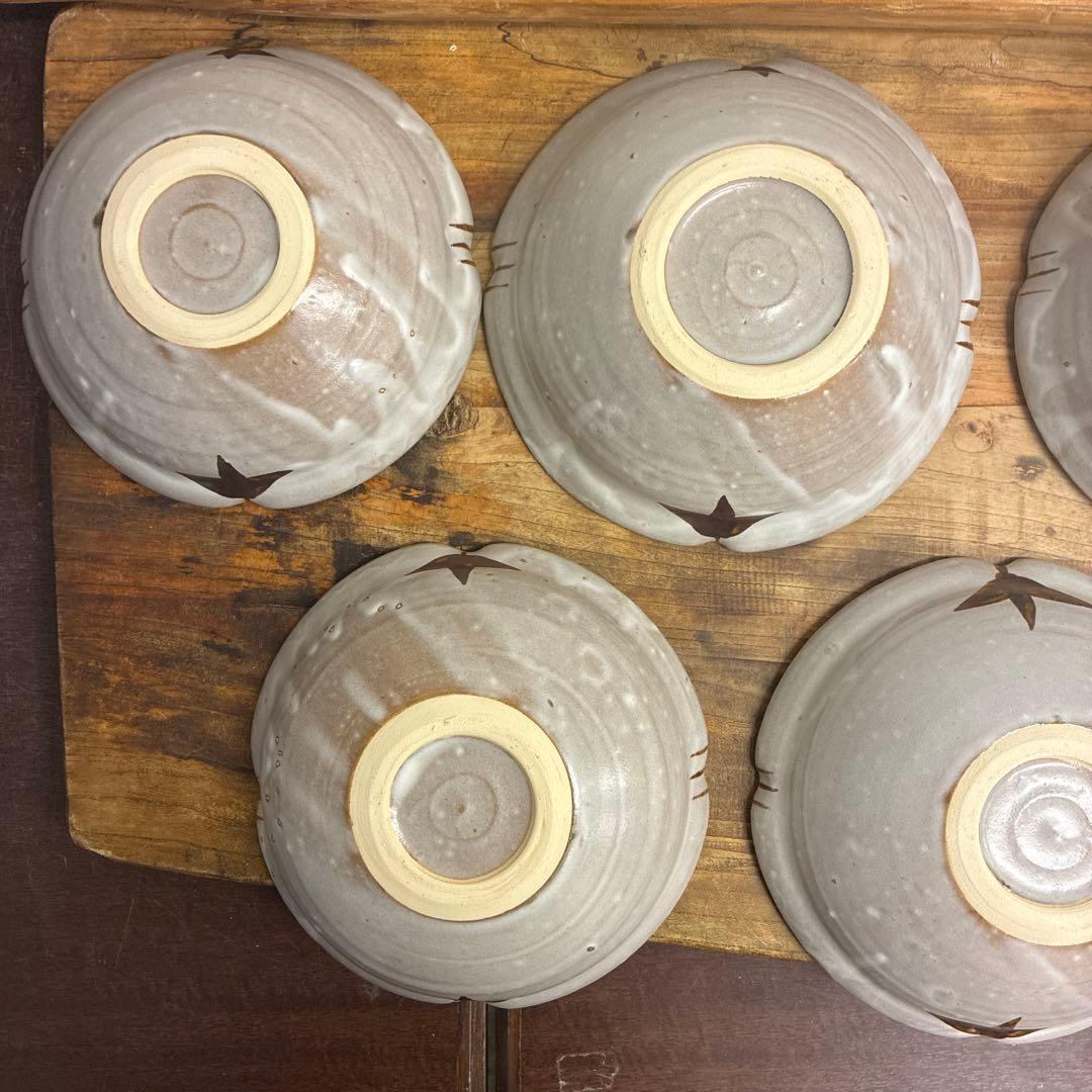 新品　陶器　陶芸作家　中鉢8枚　665