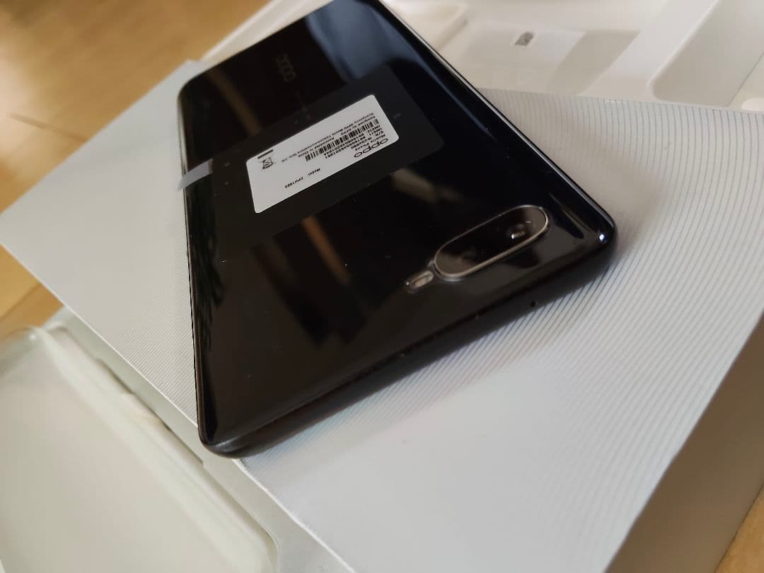 美品 OPPO Reno A SIMフリー シムフリー オッポ ブラック 黒