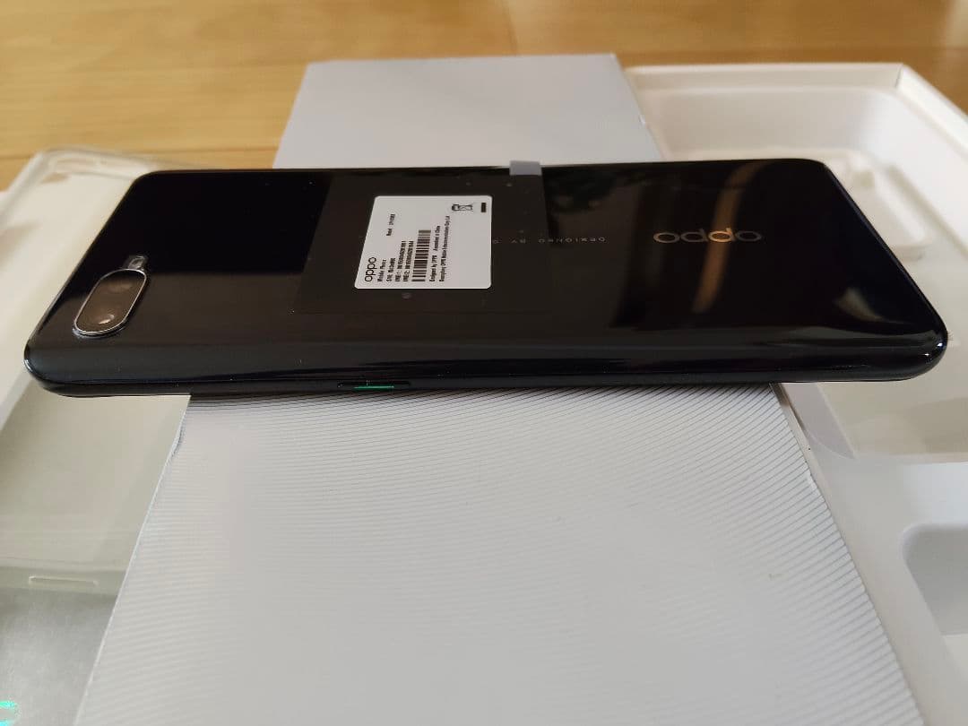 美品 OPPO Reno A SIMフリー シムフリー オッポ ブラック 黒