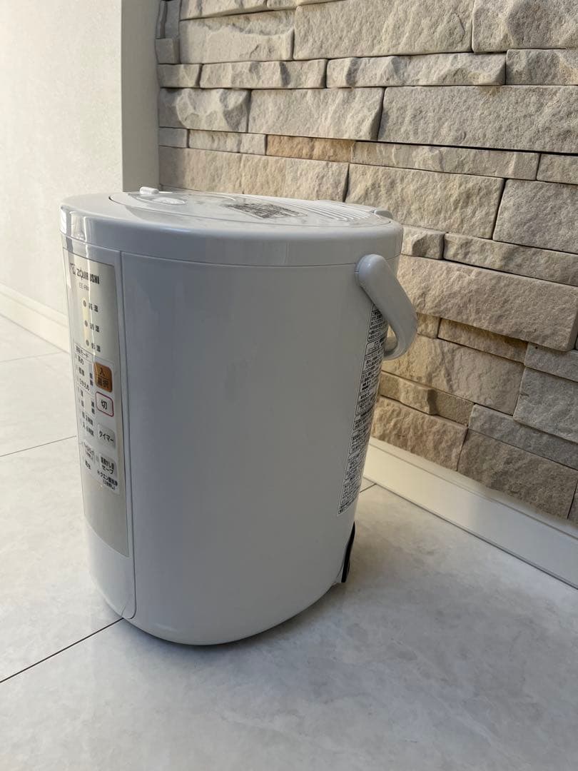 【美品】象印 EE-RM50 スチーム式加湿器 480ml 日本製　ホワイト