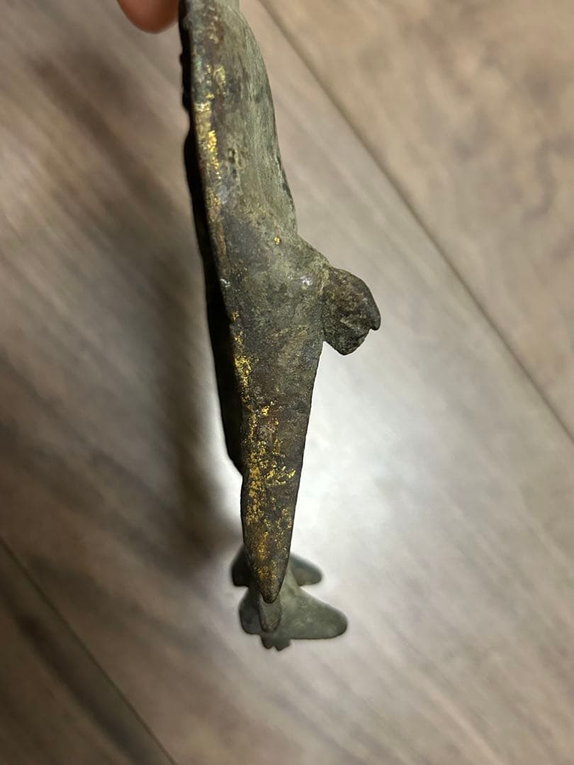 新羅金銅仏如来立像（統一新羅時代） 古銅製
