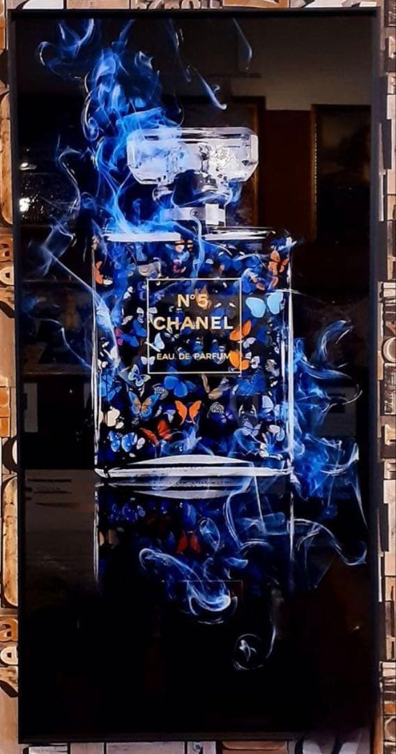 CHANEL シャネル　強化ガラス絵　輸入雑貨
