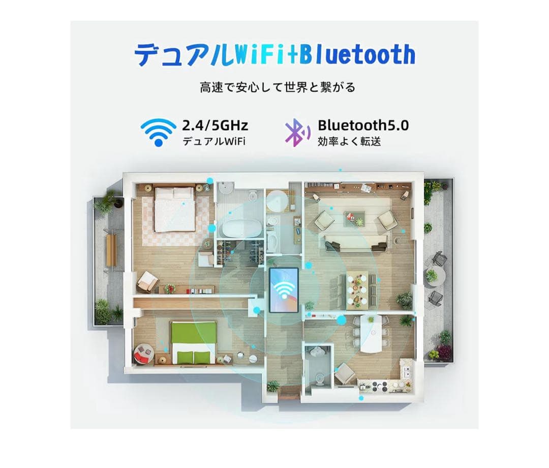 Android15タブレット10インチWi-Fiモデル12GB+64GB グレー