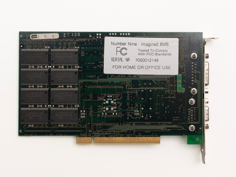 Number Nine Imagine II 128 8M PCI ビデオカード