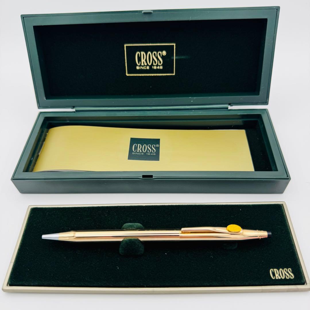 希少 14金張 クロス 14KT クラシックセンチュリー ボールペン 金相場高騰