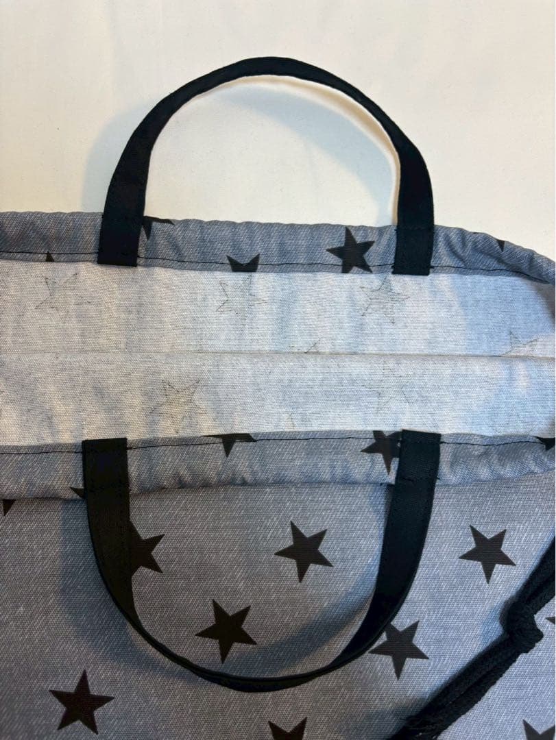 【専用】ハンドメイド　入園入学セット　星グレー　４点