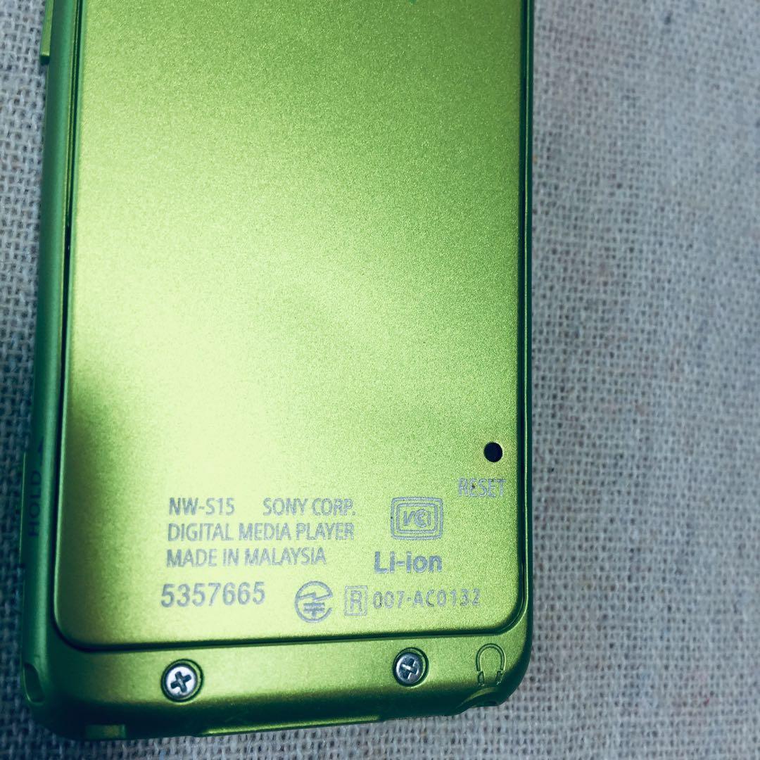 美品 SONY ウォークマン NW-S15 16GB グリーン