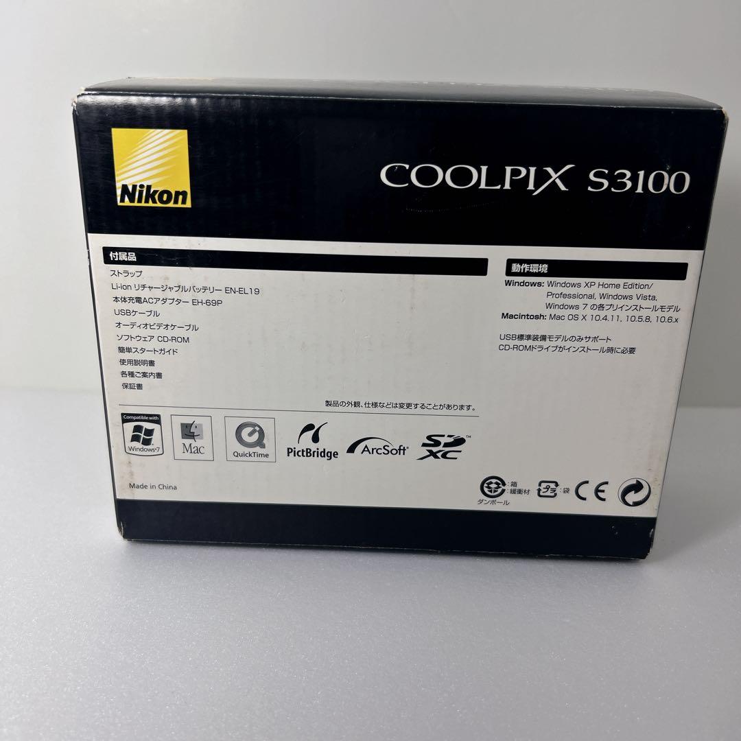 【極美品】ほぼ新品 ニコン NIKON COOLPIX S3100