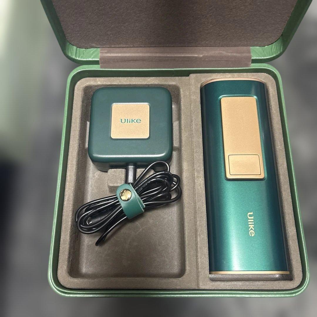 Ulike 脱毛器 グリーン 充電器付き