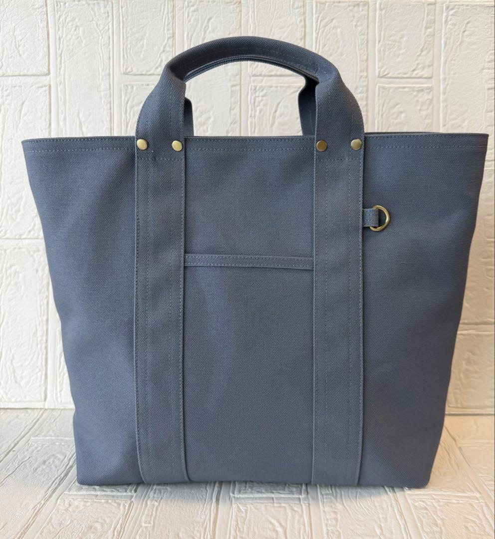 大容量♪L Lサイズ♡帆布♡トートバッグ♡ドライグレー♡☆ハンドメイド