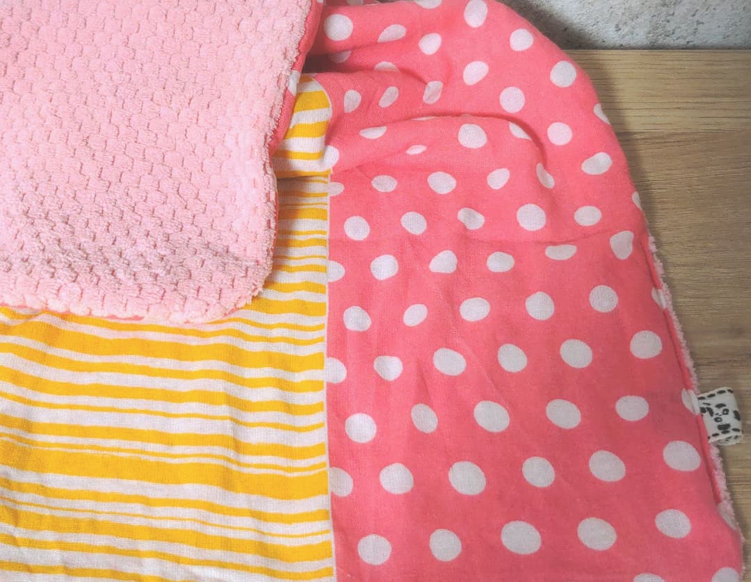 専用❤みかん＊ふわっサラ❤手拭いヘアドライタオル❤ドット＆ボーダー♥