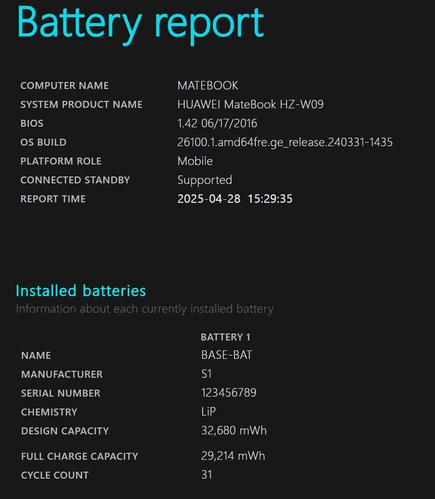 Windowsノート本体 Huawei Matebook HZ-W09