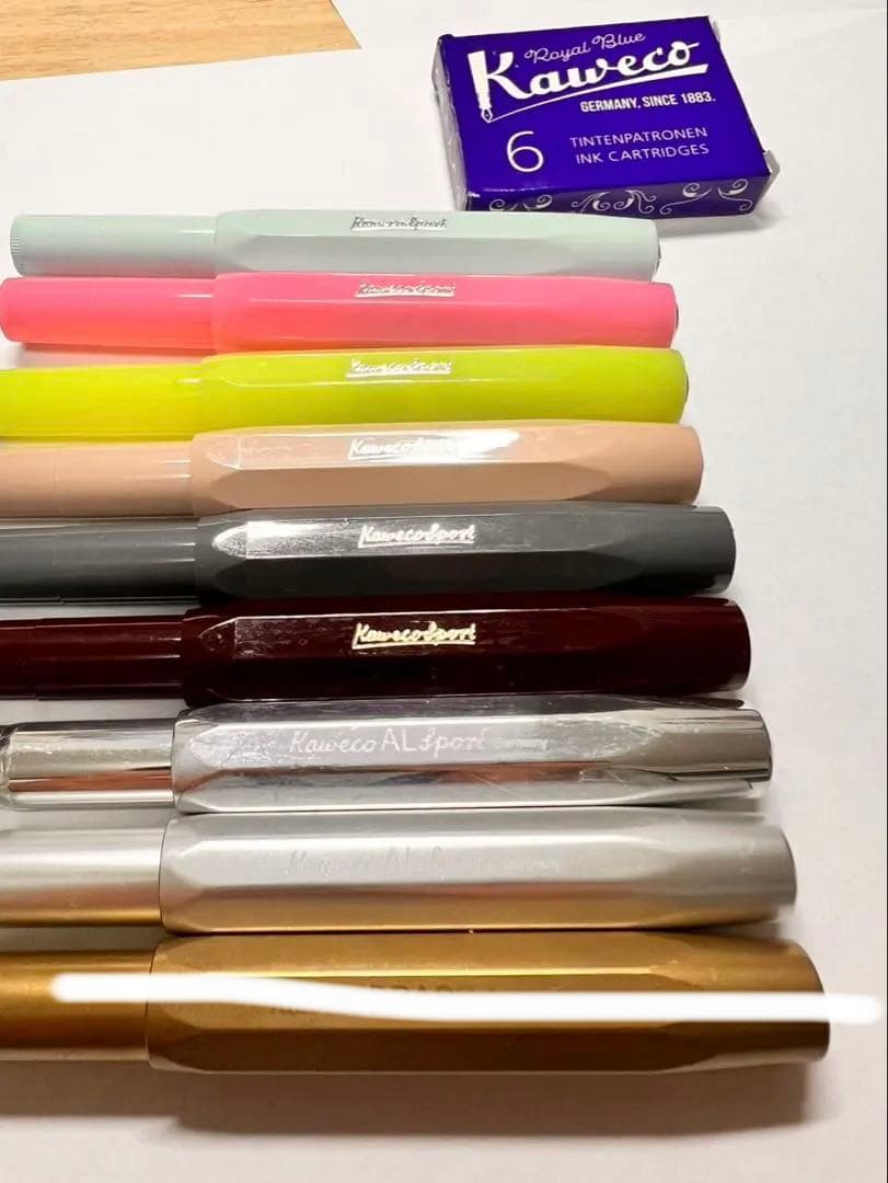 Kaweco AL Sport 万年筆9本&インクカートリッジ