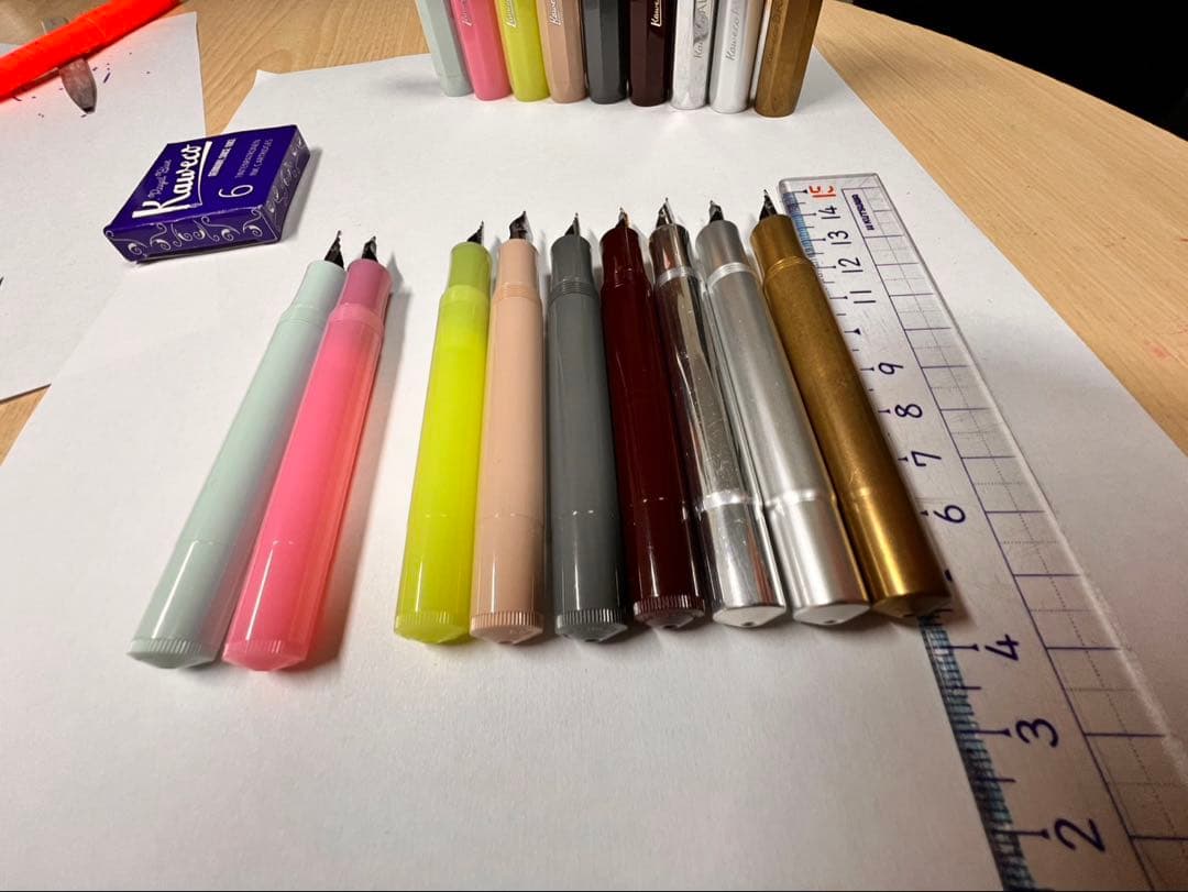 Kaweco AL Sport 万年筆9本&インクカートリッジ