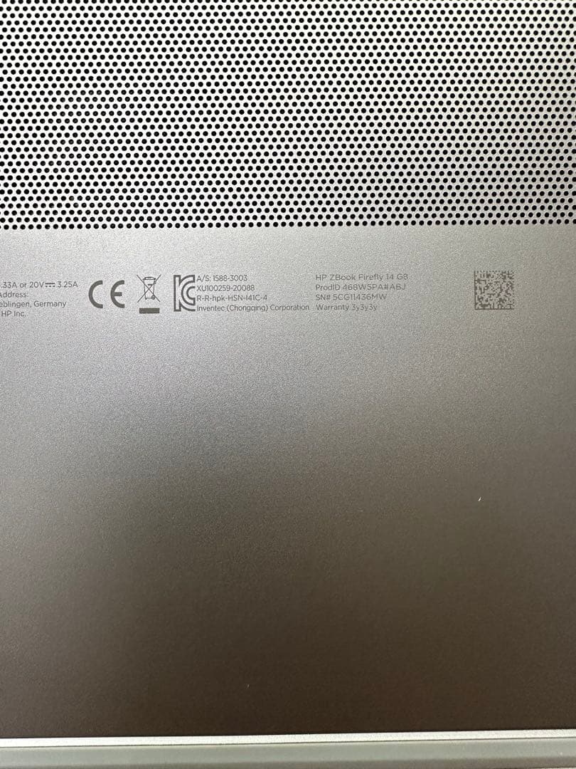 Windowsノート本体 2.HP Zbook 14 FireflyG8 i7-1165G7 16/512