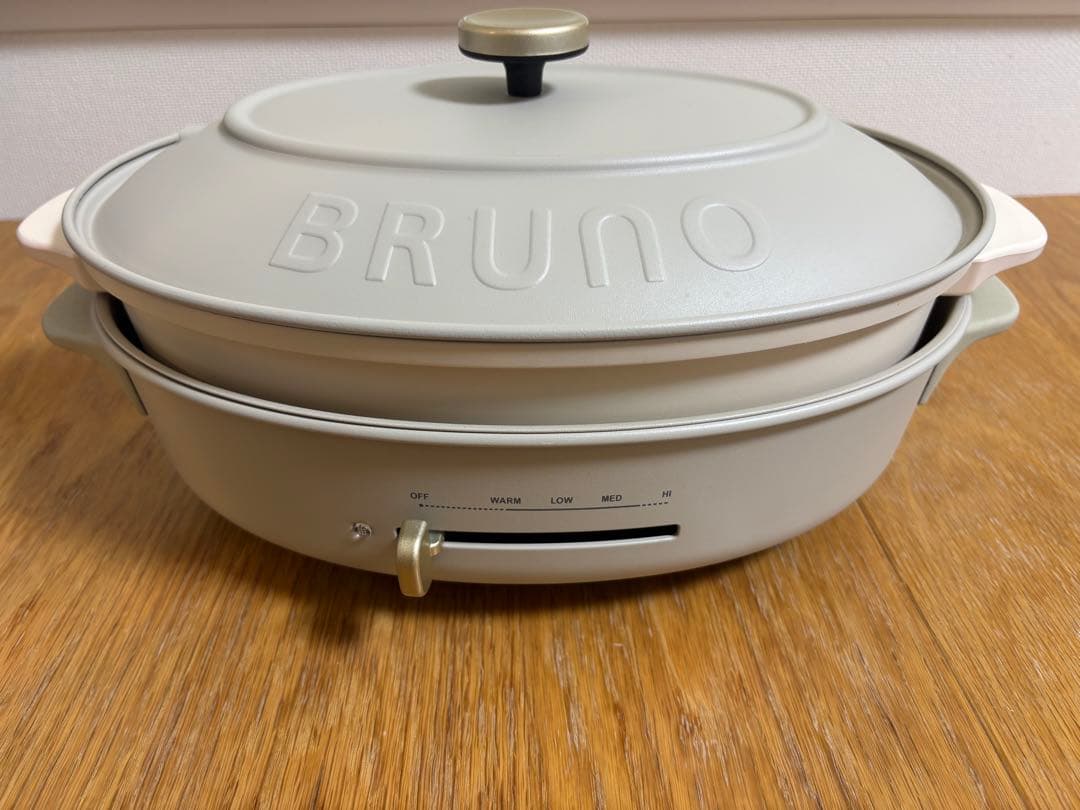 Bruno ホットプレート　オーバル　アイボリー