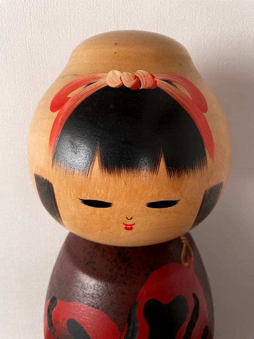 香村 koson こけし 干支 申 三猿 さる kokeshi doll 美しい