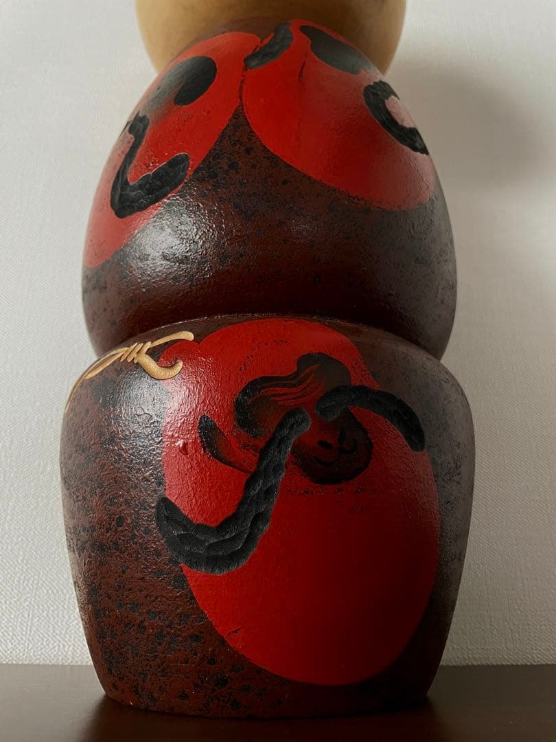 香村 koson こけし 干支 申 三猿 さる kokeshi doll 美しい
