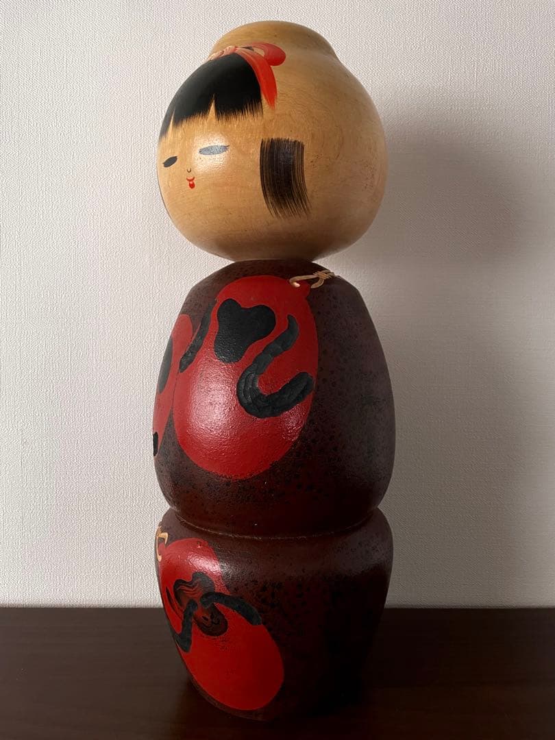香村 koson こけし 干支 申 三猿 さる kokeshi doll 美しい