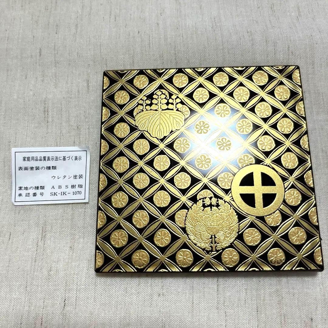再値下げしました！限定工芸品　丸十桐牡丹紋七宝繋蒔絵柄三段重