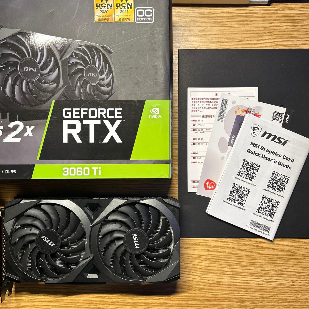 グラフィックボード・グラボ・ビデオカード MSI GeForce RTX 3060 Ti VENTUS 2X OC LHR