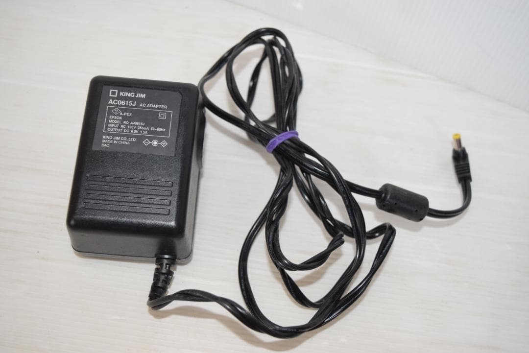 テプラKING JIM SR210 ラベルライター アダプター テープつき