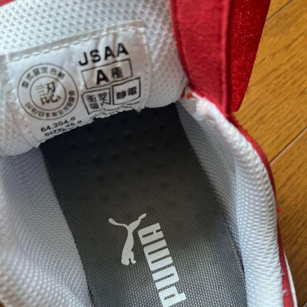 【新品未使用】PUMA 安全靴 赤 ヘリテイジ 25cm