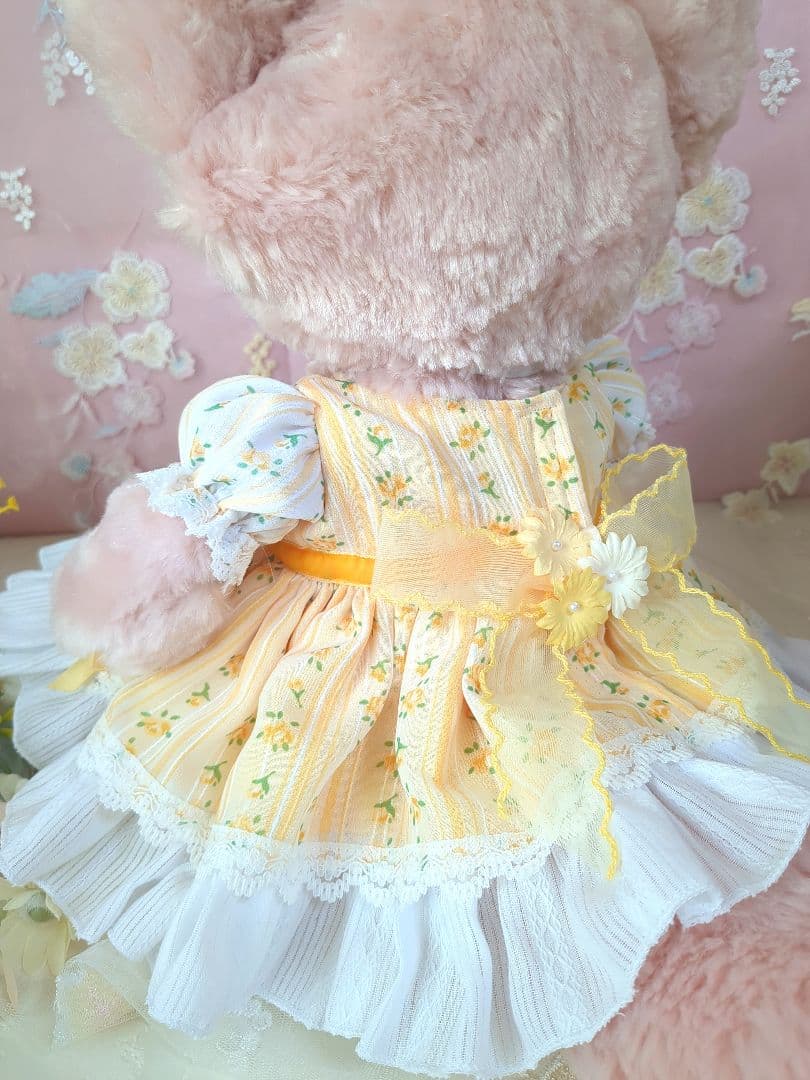 【ミモザ色の春風ドレス】