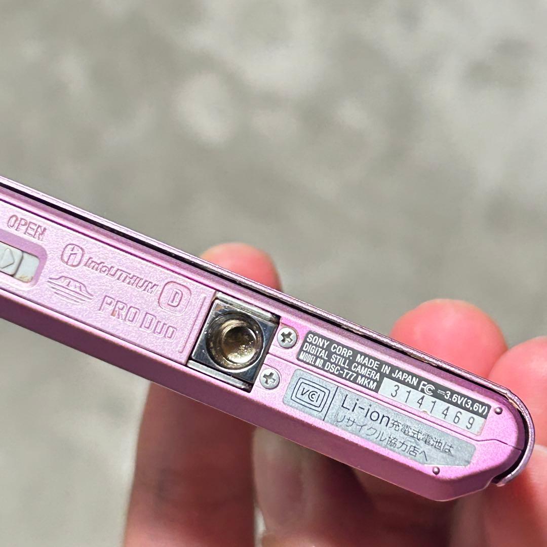 【動作品】SONY Cyber-shot DSC-T77　メモリースティック付属