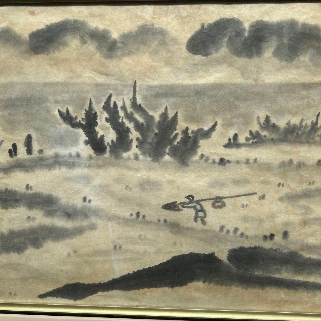 水墨画　鈴木草牛