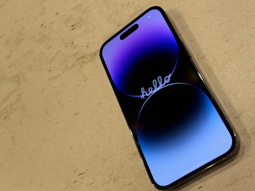 iPhone14Pro 256GB SIMフリー カメラ割れあり 動作良好 本体