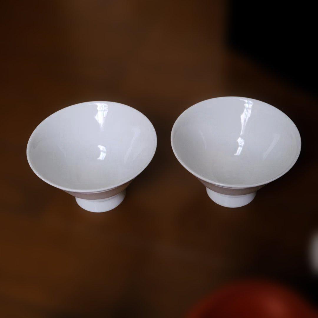 煎茶用　茶箱と茶碗セット