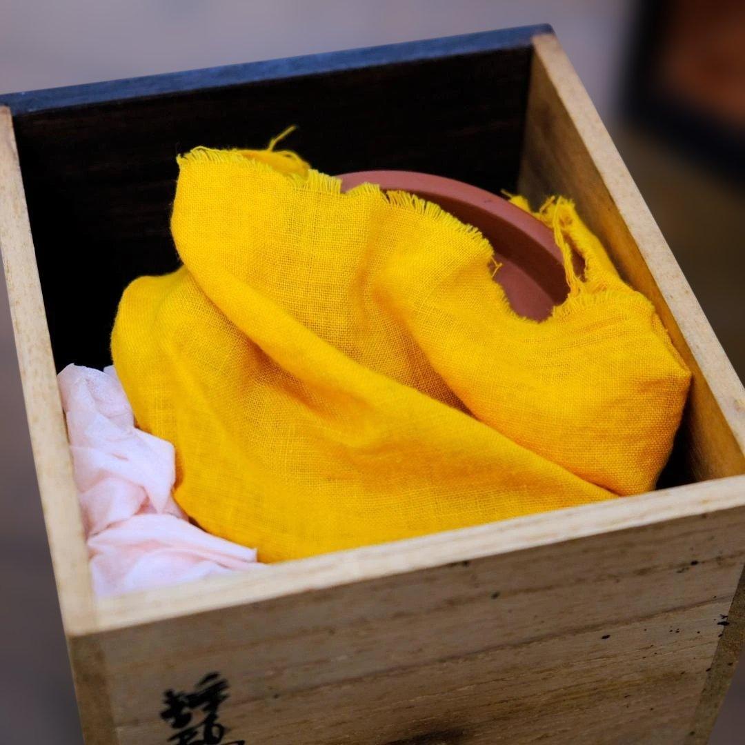 煎茶用　茶箱と茶碗セット