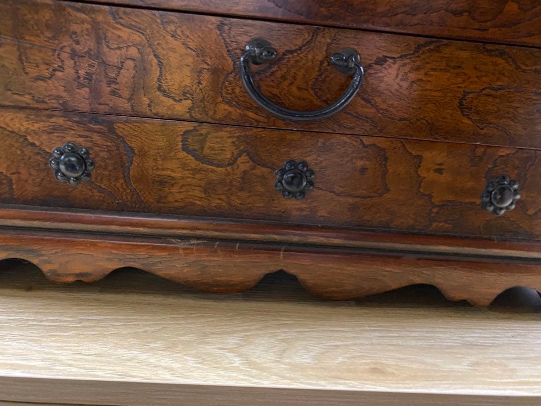 【レトロ】李朝家具様式 小箪笥　和箪笥　欅　タンス