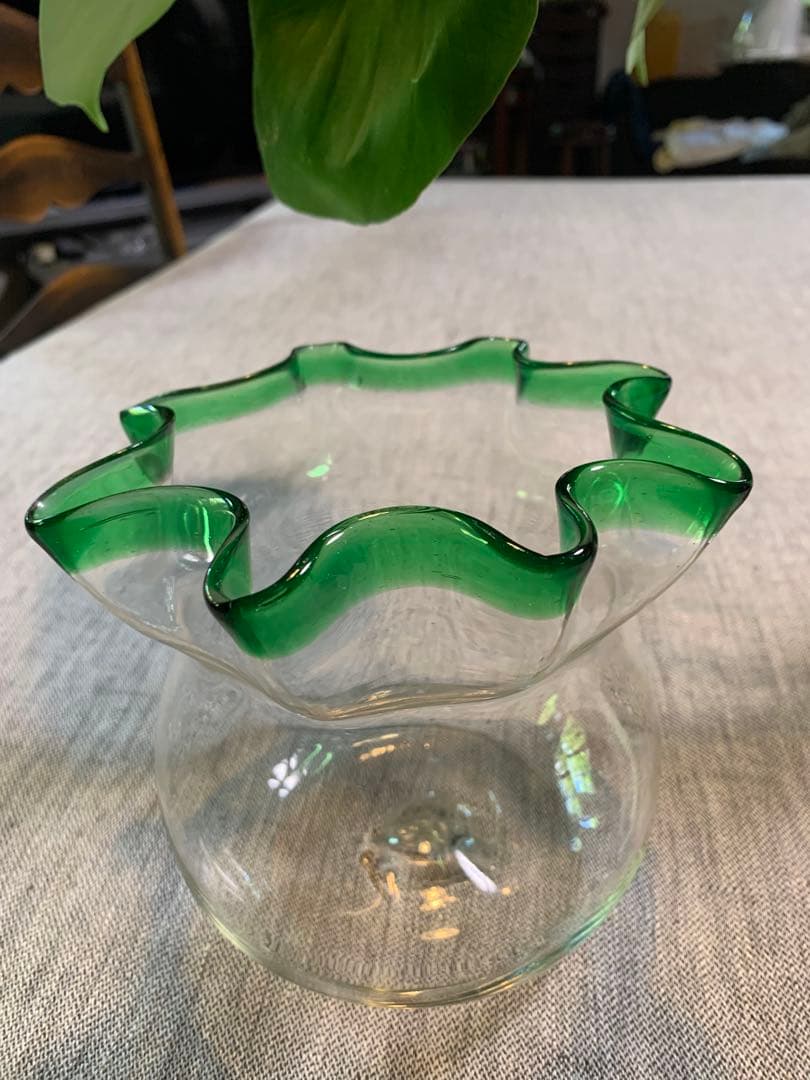 大正レトロ　金魚鉢　極美品　吹きガラス　 上級品　とても綺麗です。
