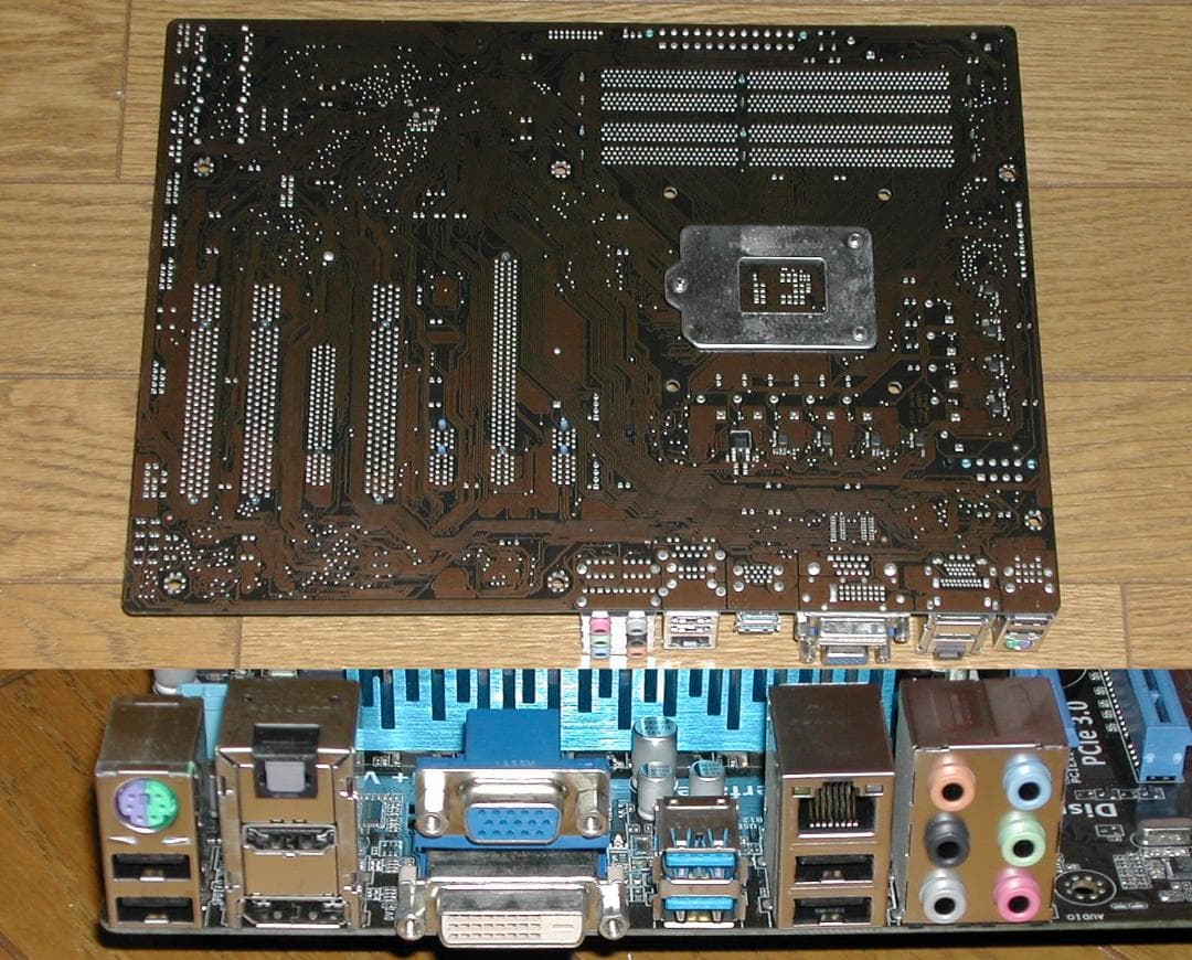 難ありマザボ　CPU メモリ付き　ASUS P8H77-V LGA1155