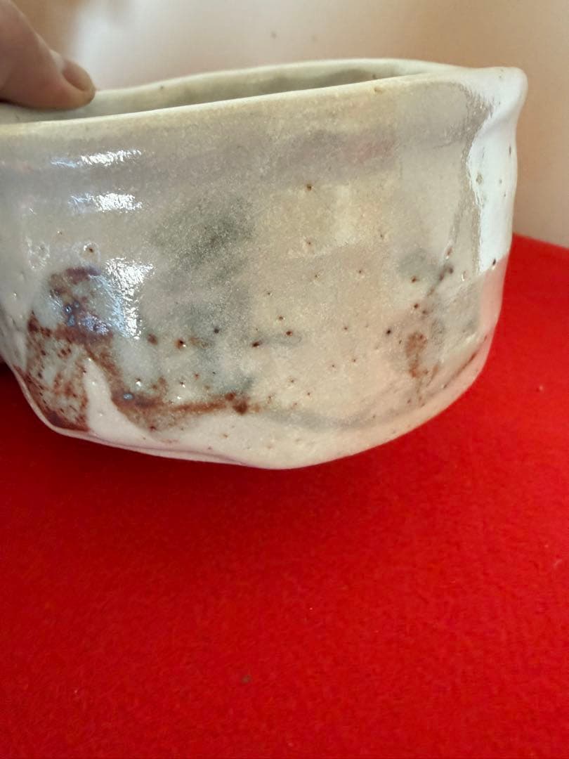 志野焼　茶碗 陶器製 抹茶碗　ビンテージ