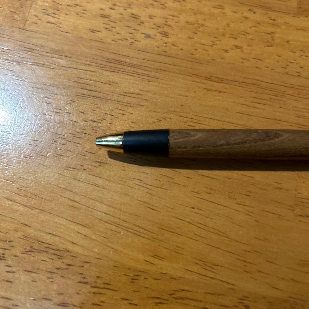 ボナンペン 真鍮 欅 0.5mm 木軸シャープペン ケース付き 野原工芸似