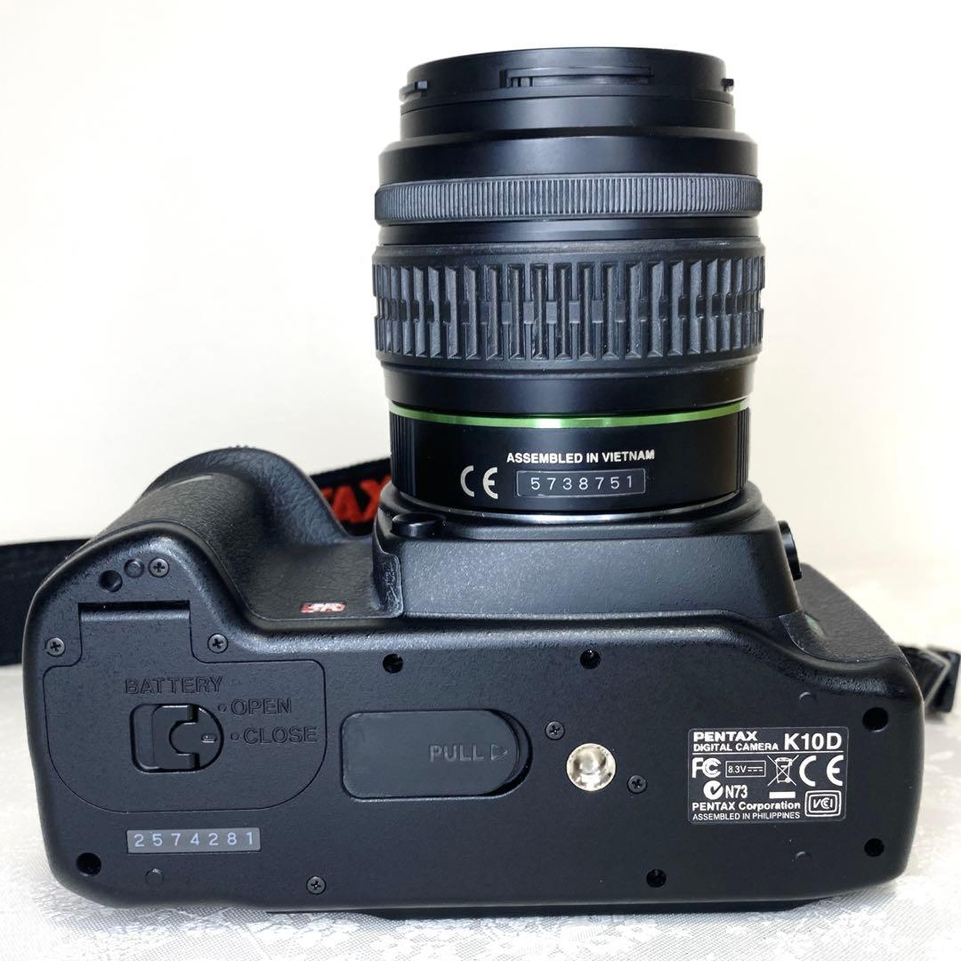 【美品】PENTAX K10D デジタル一眼レフカメラ ブラック ケース付き
