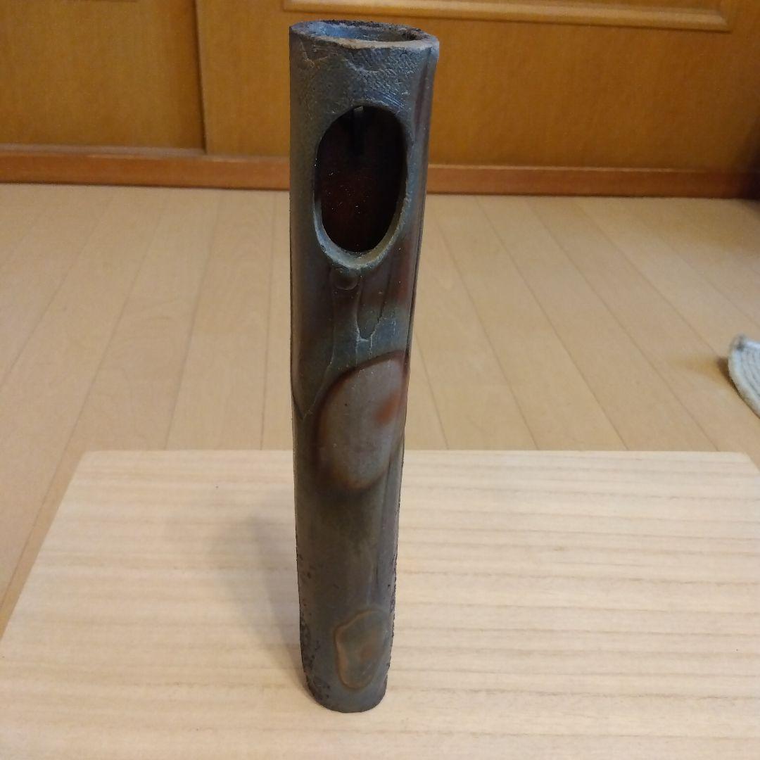 備前焼　掛花入　新品未使用　石田安弘作　茶道具