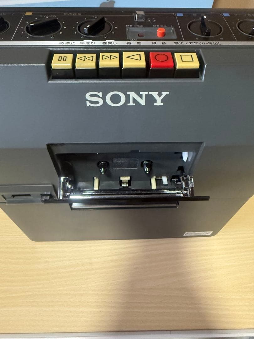 SONYカセットレコーダーTCM-1390録音 再生 拡声機能通電確認済み