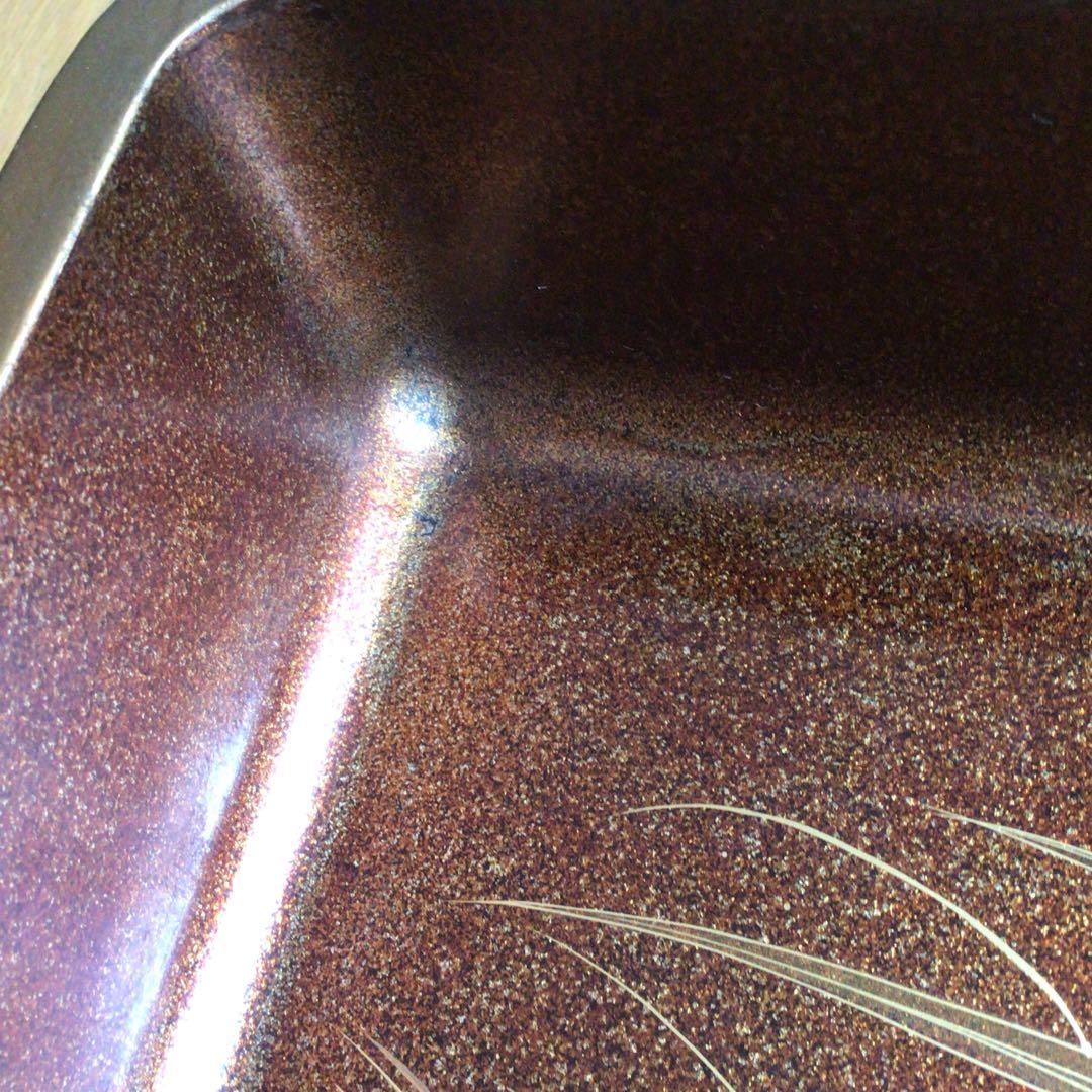 時代漆器　廣蓋　広蓋　骨董　蒔絵　螺鈿　昭和3年　共箱あり　アンティーク　盆